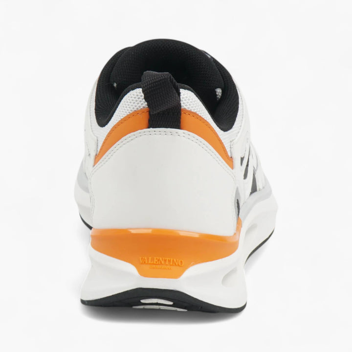Valentino White-Black-Orange Sneakers