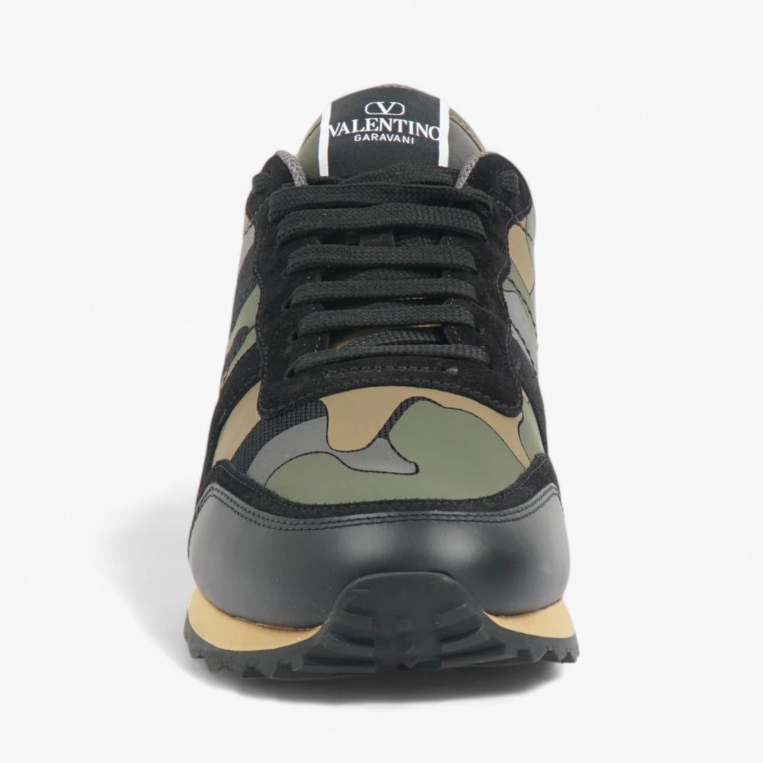Valentino Black Camouflage Sneakers