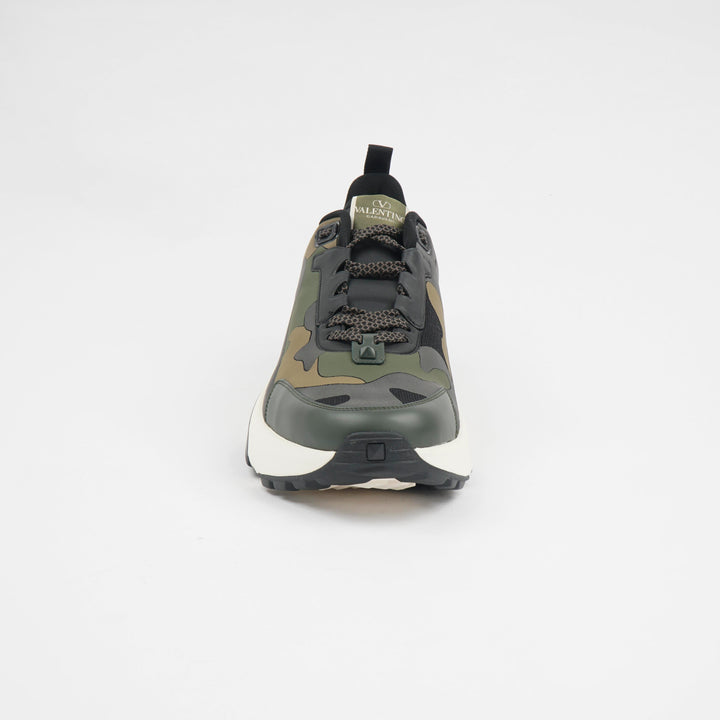 Valentino Black-Camouflage Sneakers