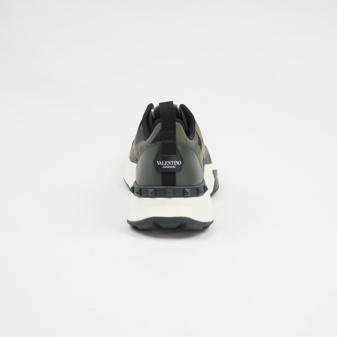Valentino Black-Camouflage Sneakers
