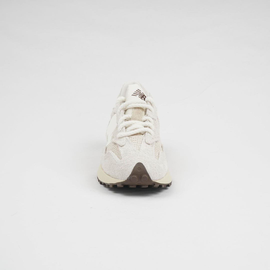 New Balance White Leather Sneakers
