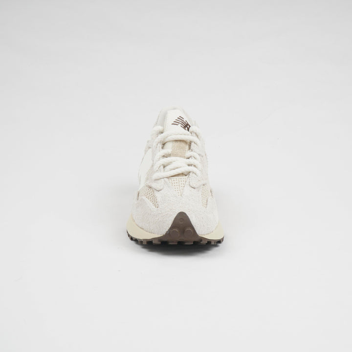New Balance White Leather Sneakers