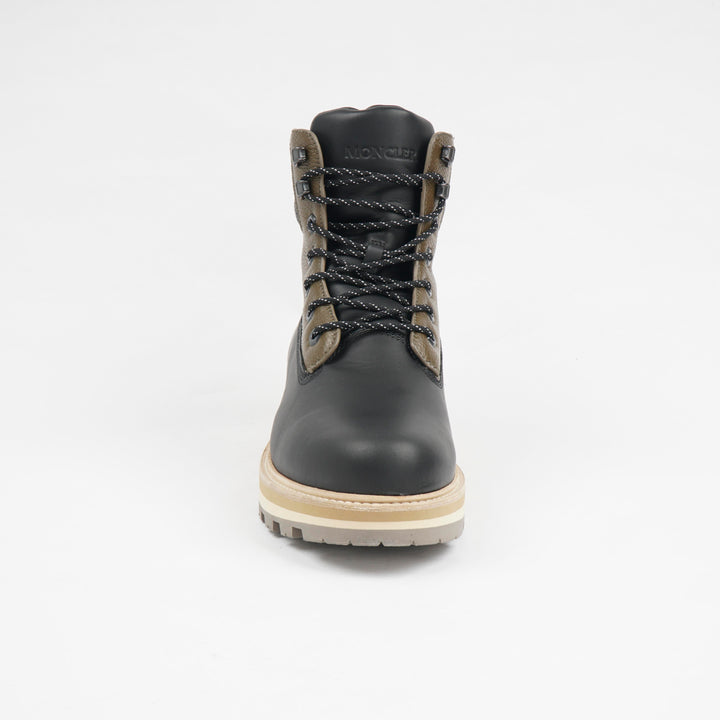 MONCLER Black-Brown Leather Boots