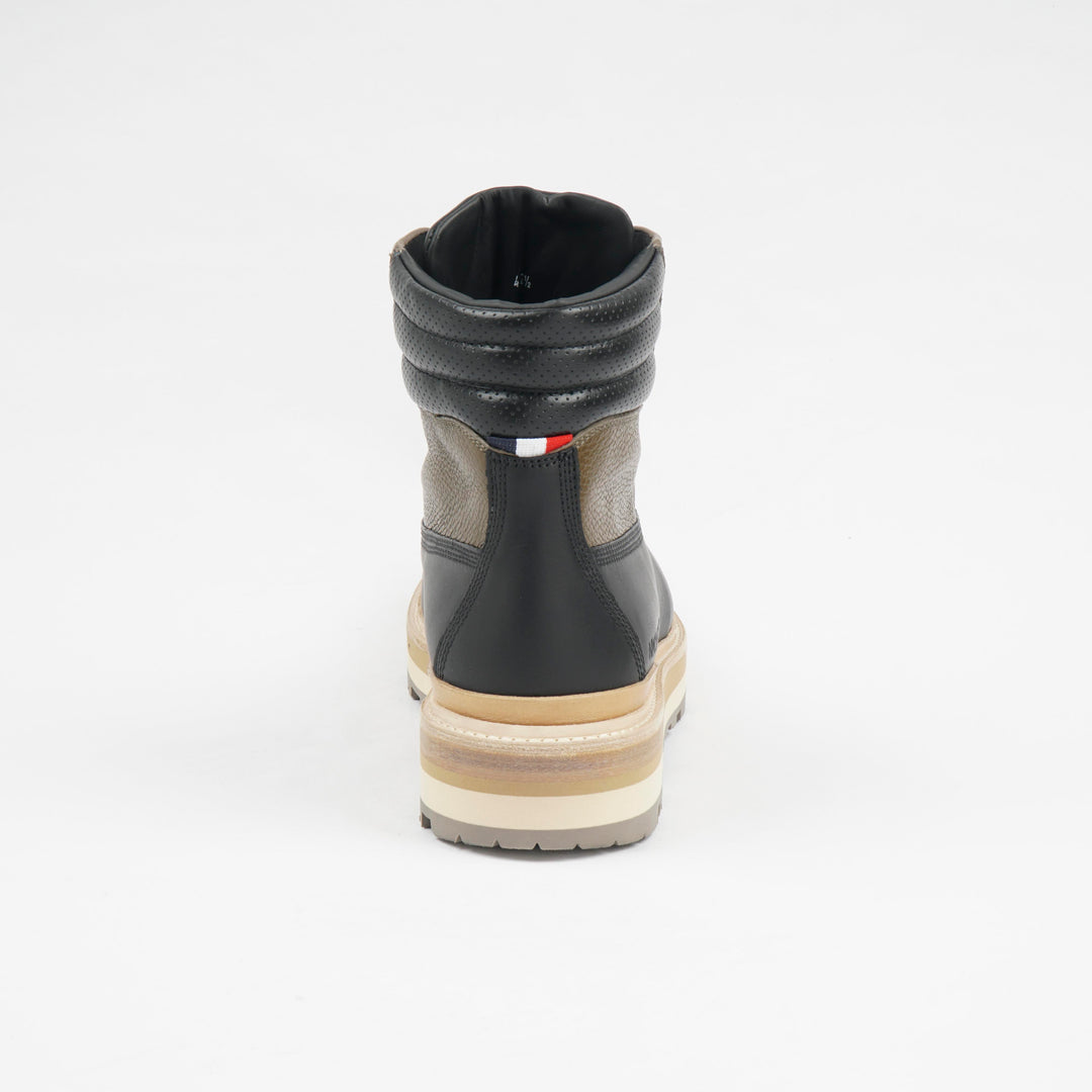 MONCLER Black-Brown Leather Boots