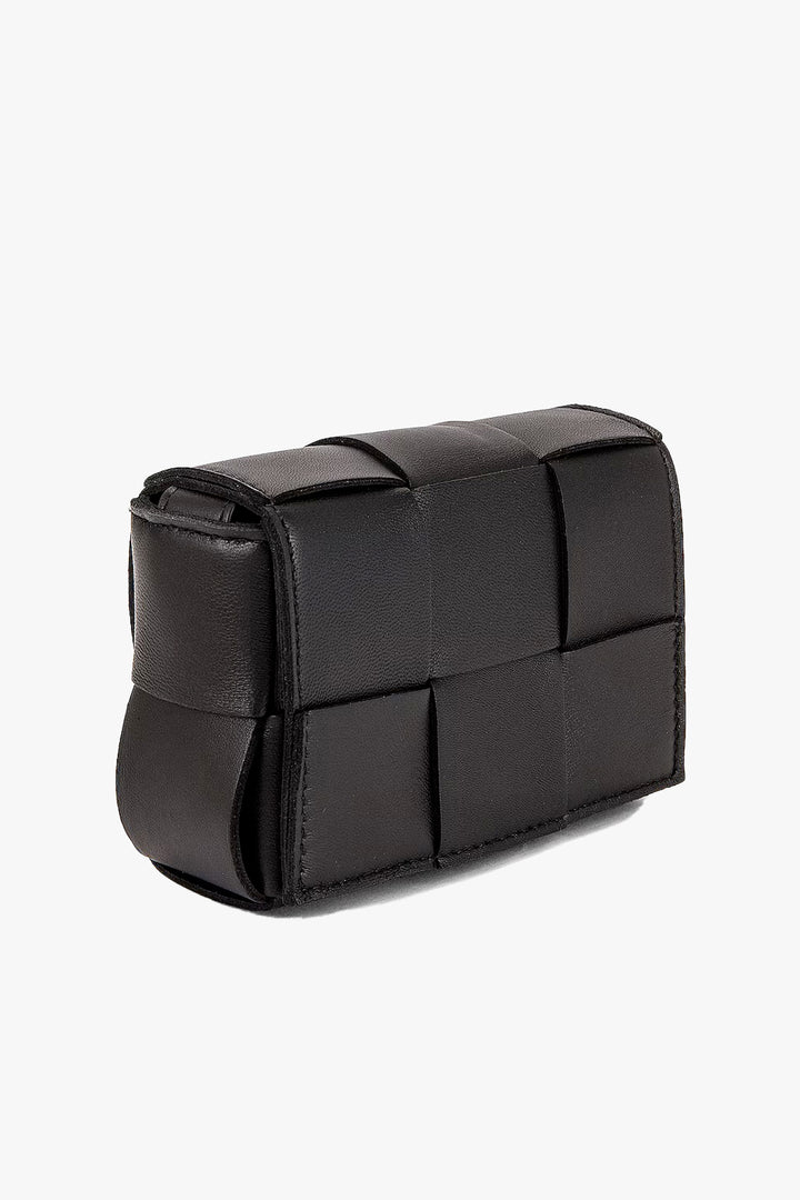 BOTTEGA VENETA CANDY CASSETTE MINI BAG BLACK