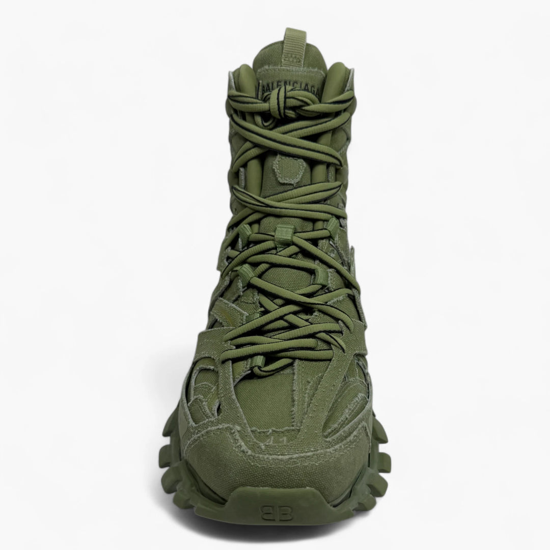 Balenciaga Khaki Track Hike High Top Sneakers