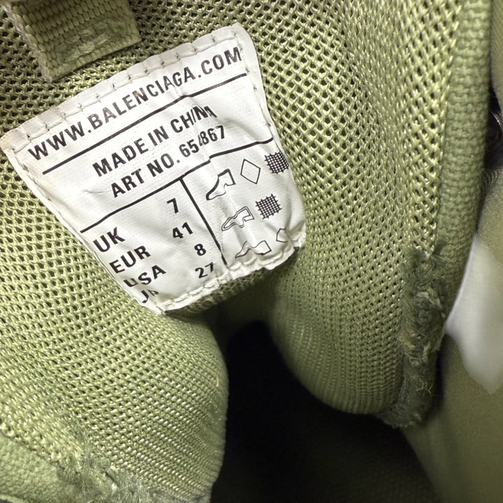 Balenciaga Khaki Track Hike High Top Sneakers