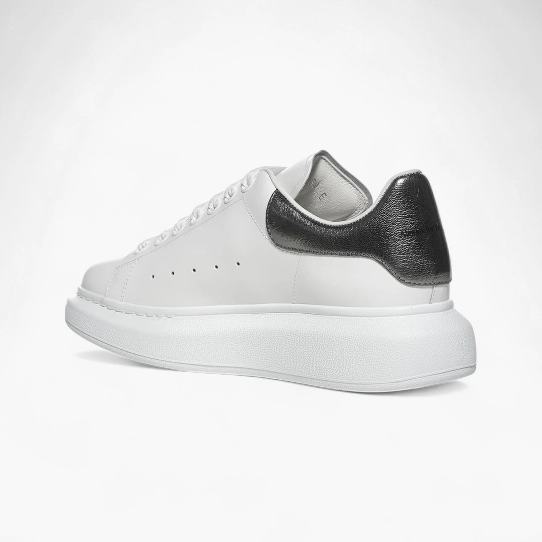 Alexander McQueen White and Silver Oversize Sneakers