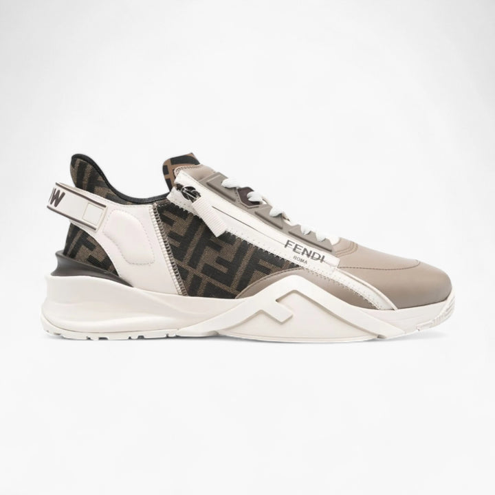 Fendi Flow Panelled Leather Men's Sneakers