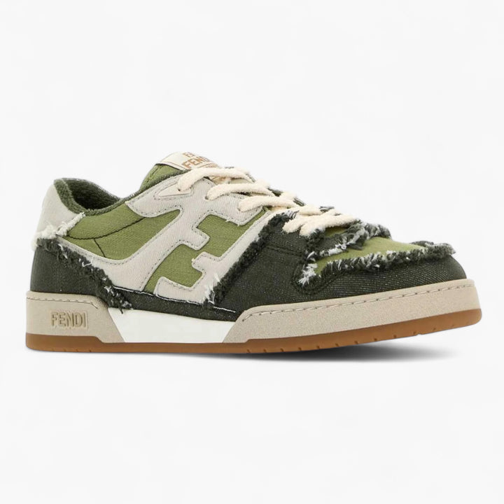 Fendi Match Denim Sneakers da uomo verde