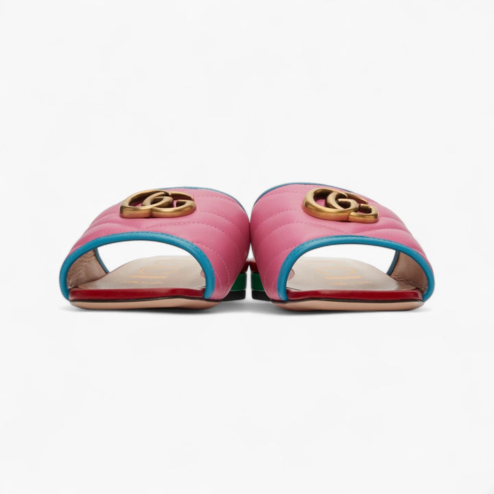 Gucci Multicolor Quilted Double G Sandals