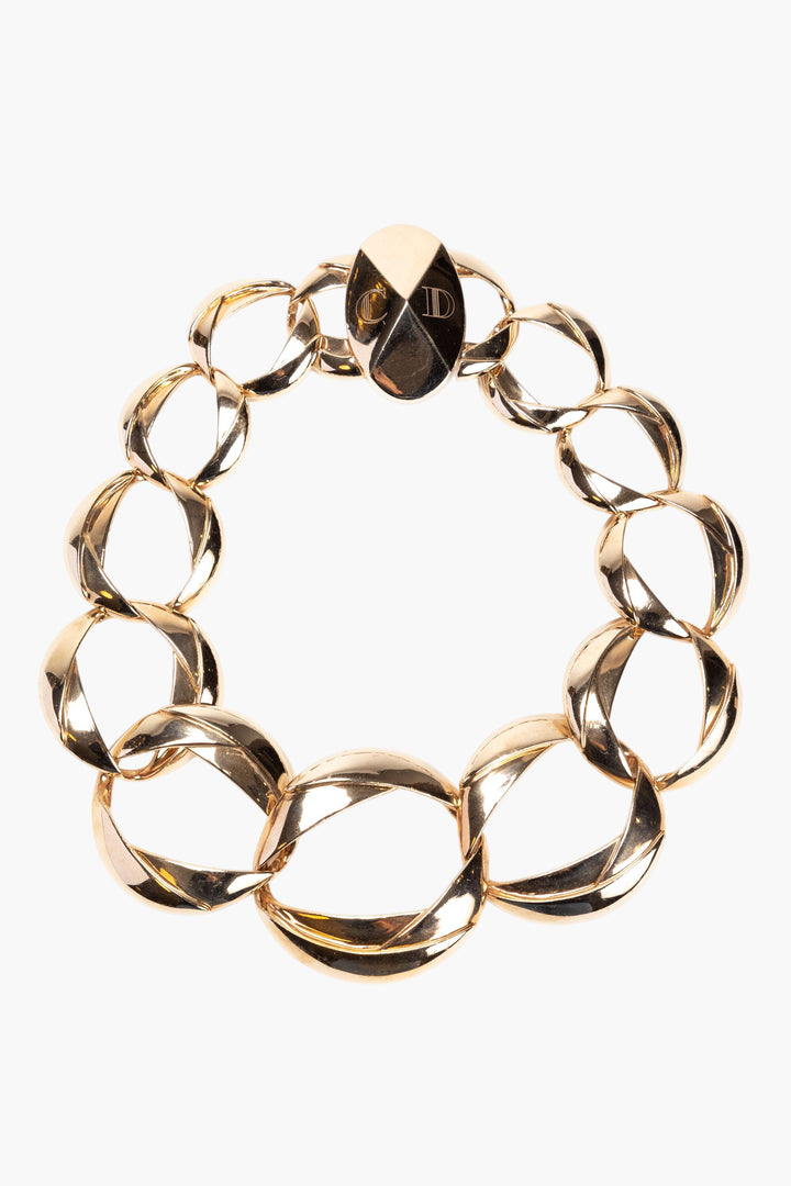 Dior Bijoux Golden Necklace - Luxurious Statement Piece from Italy