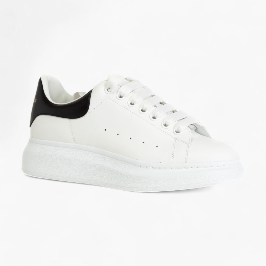 Alexander McQueen White Leather Sneakers with Oversized Sole