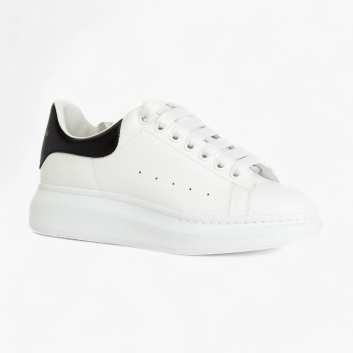 Alexander McQueen White Leather Sneakers with Oversized Sole