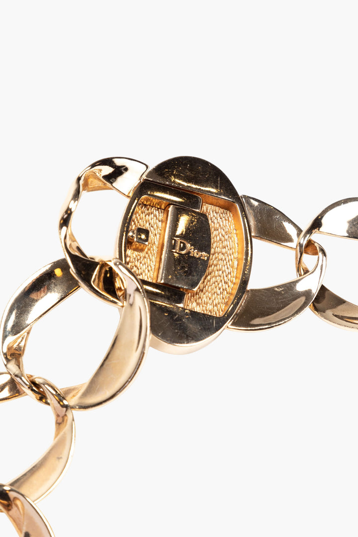 Dior Bijoux Golden Necklace - Luxurious Statement Piece from Italy