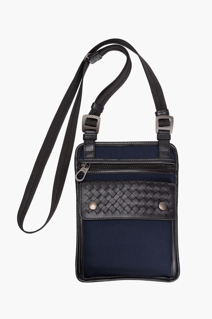 Bottega Veneta Blue Intrecciato Weave Bag