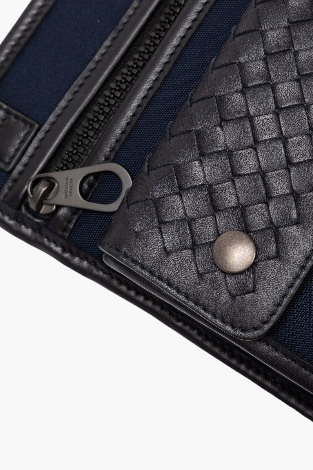 Bottega Veneta Blue Intrecciato Weave Bag