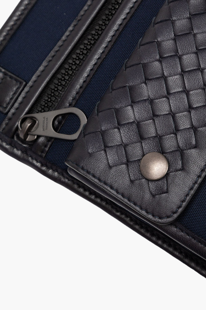 Bottega Veneta Blue Intrecciato Weave Bag