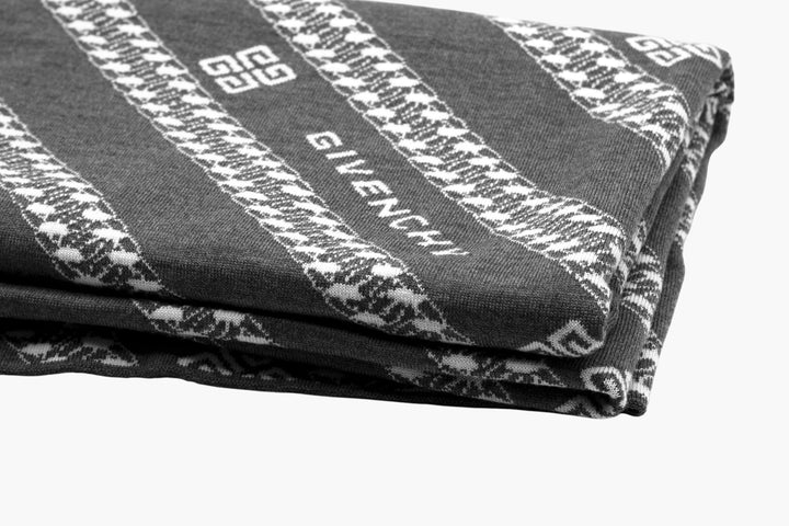 Givenchy Grey-White Luxury Scarfs with Iconic Design