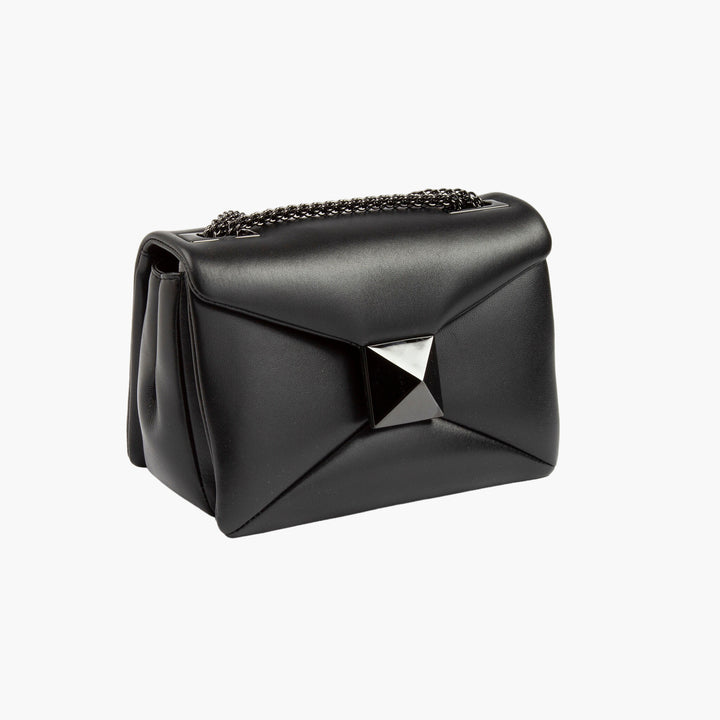 Valentino Bag Borsa a tracolla nera con tracolla a catena