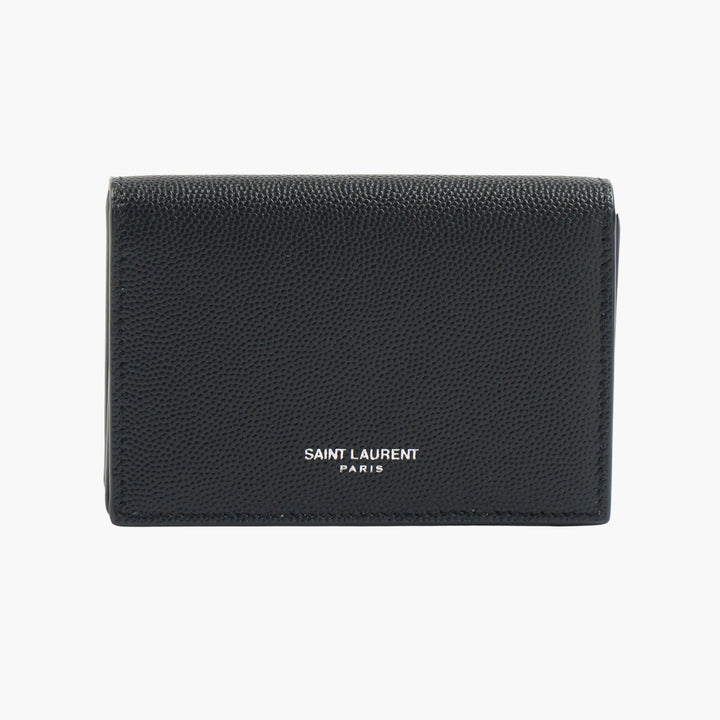 Saint Laurent Black Leather Wallet