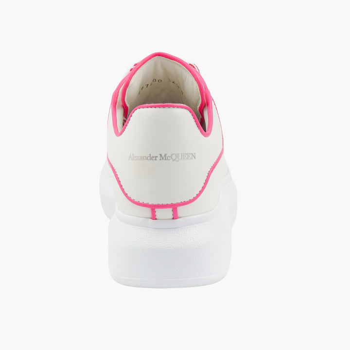 Alexander McQueen Sneakers in pelle bianco-rosa da donna