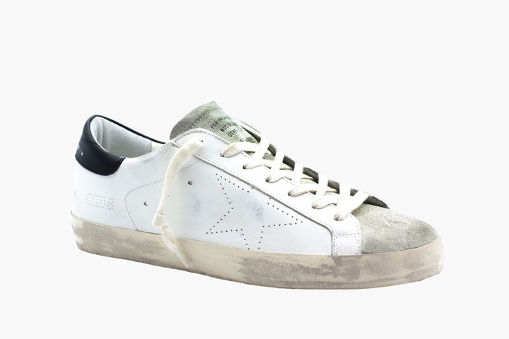 Golden Goose SuperStar Distressed White-Black (W)
