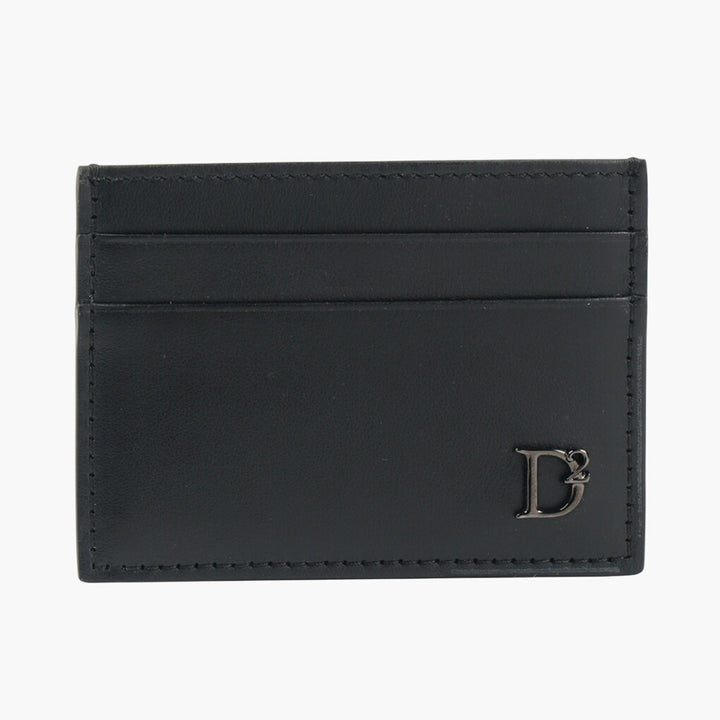 Dsquared2 Black Leather Wallet with Multiple Card Slots