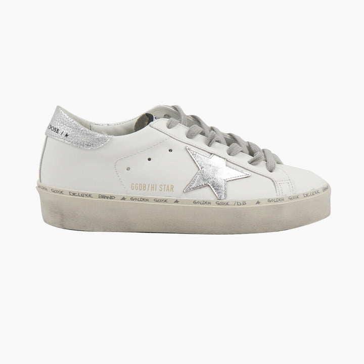 Golden Goose Hi Star 'White Silver' Sneakers (W)
