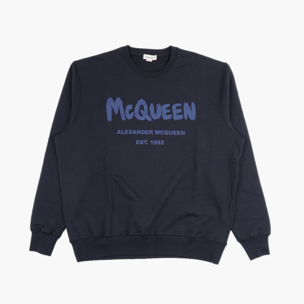 Alexander McQueen Blue Sweater - Luxury Italian Craftsmanship with Iconic Styling
