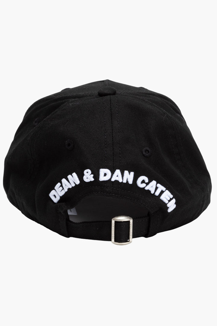 Dsquared2 Black Hat - Premium Logo Embroidered Cap with Adjustable Strap