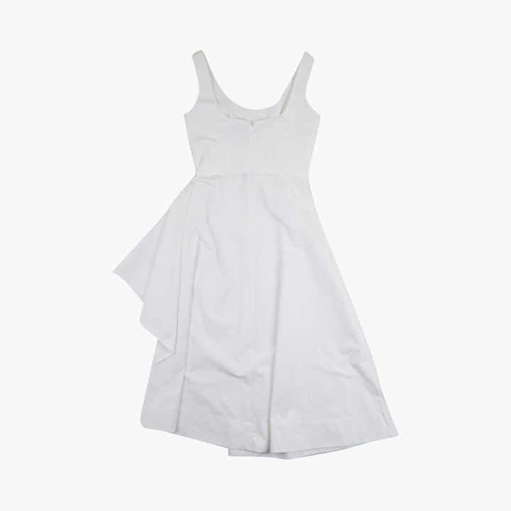 Alexander McQueen Elegant White Dress with Sophisticated Design