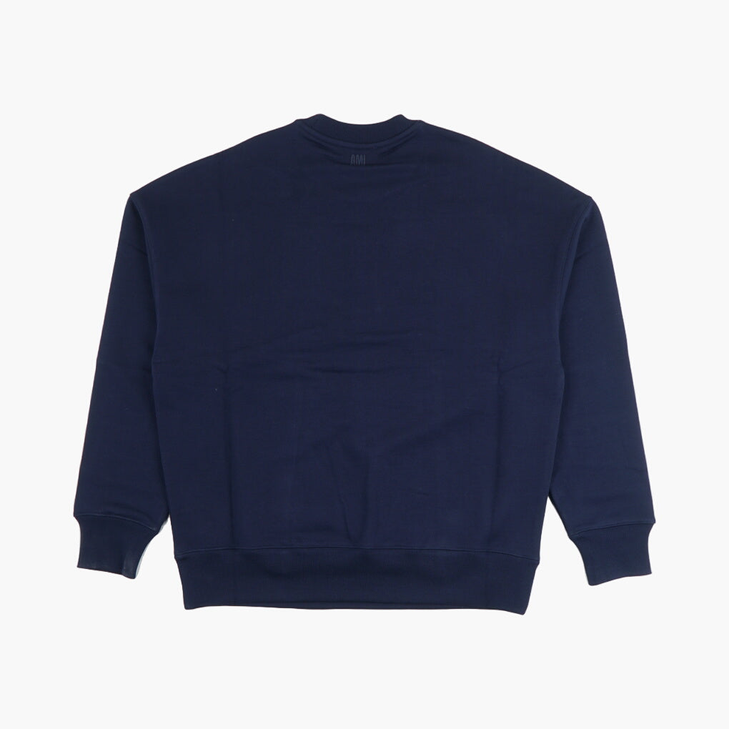 Ami Alexandre Matiussi Navy-White Sweaters with "AMIPARIS FRANCE" Inscription