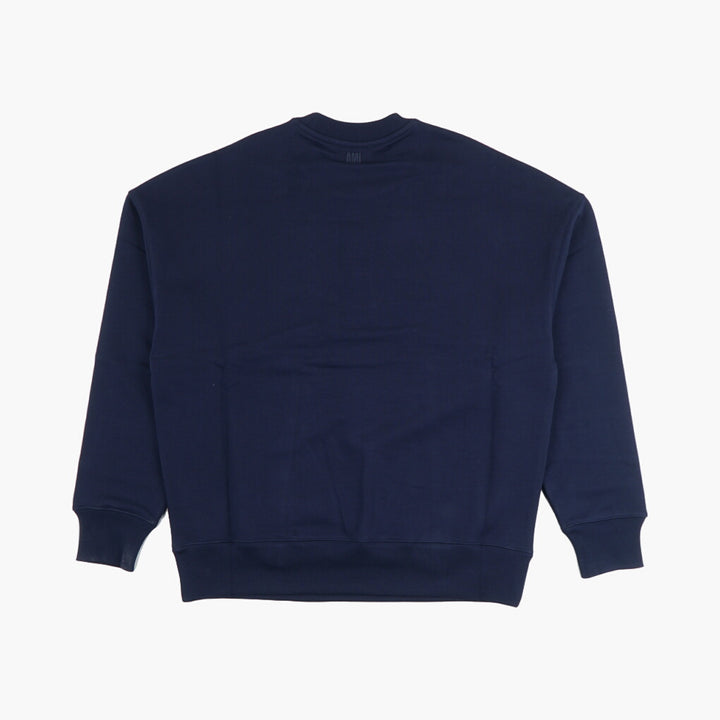 Ami Alexandre Matiussi Navy-White Sweaters with "AMIPARIS FRANCE" Inscription