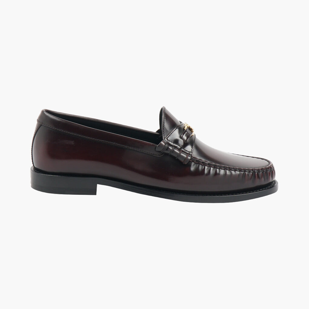 Céline Bordeaux Logo Men's Loafer
