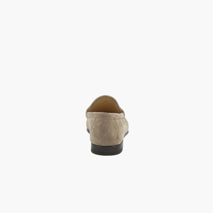 BRUNELLO CUCINELLI Luxury Suede Loafers for Men - Beige-Gold, Italian Craftsmanship