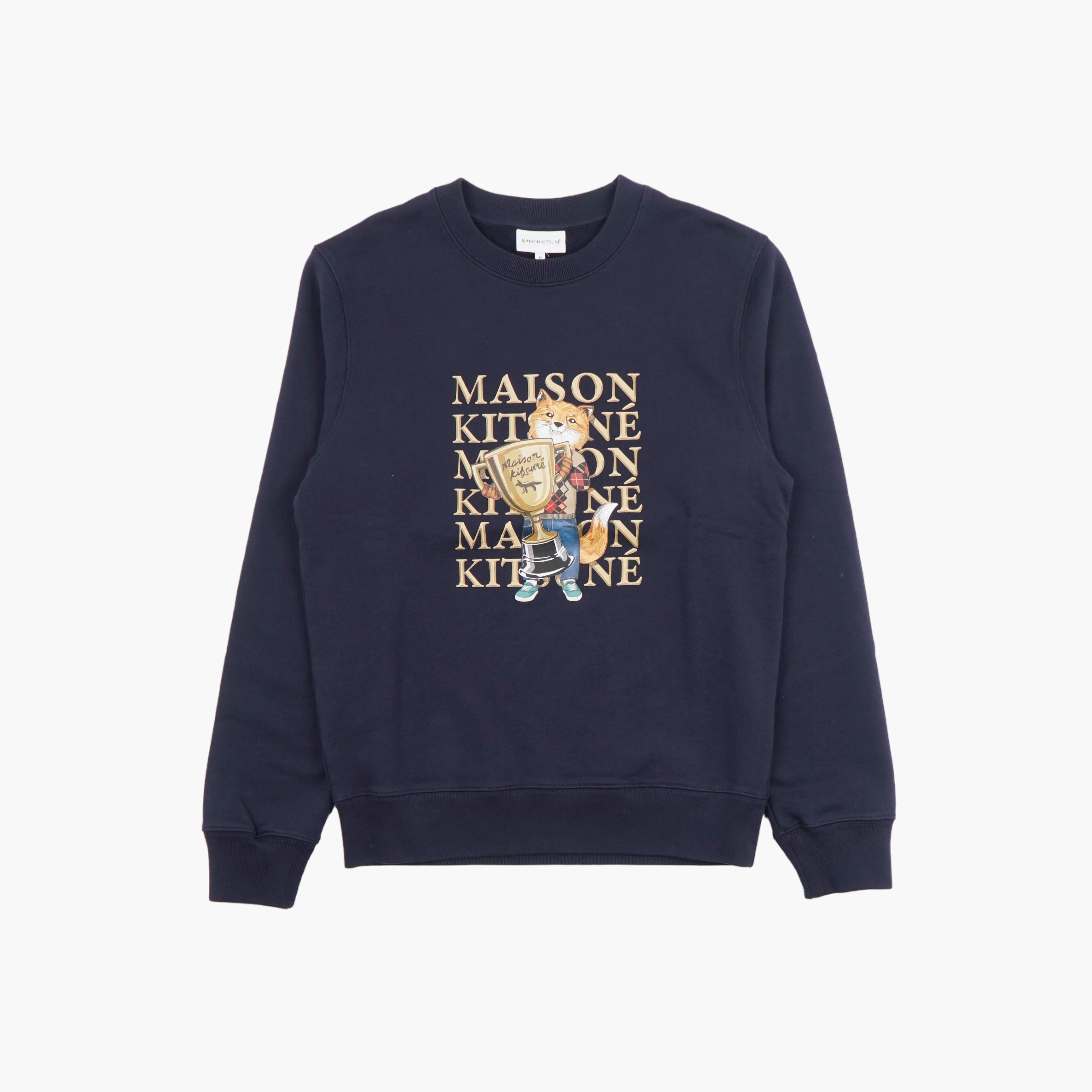 【送料&関税込】Maison KitsunAC Sweatshirt With Logo Print Sweatshirts & Hoodies - Ready to Wear - Men | Maison Kitsuné