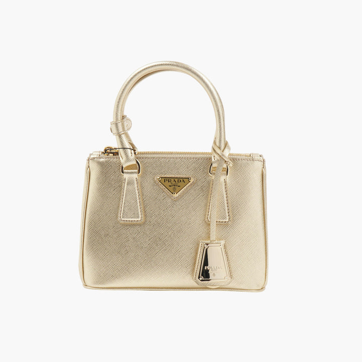 Prada Golden Handbag - Luxurious Made in Italy with Iconic Logo