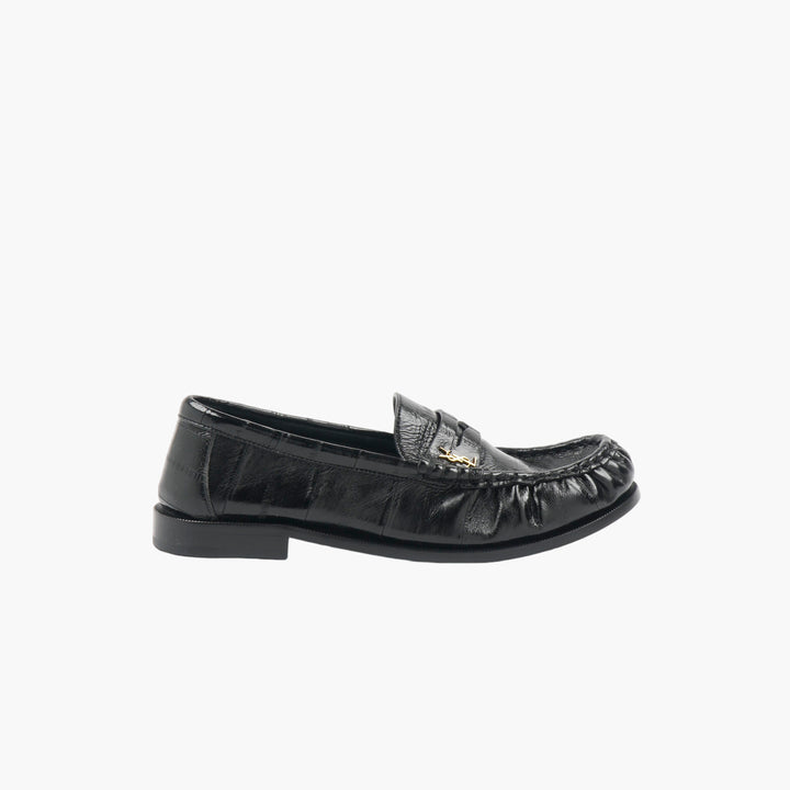SAINT LAURENT LE LOAFER penny slippers in eel