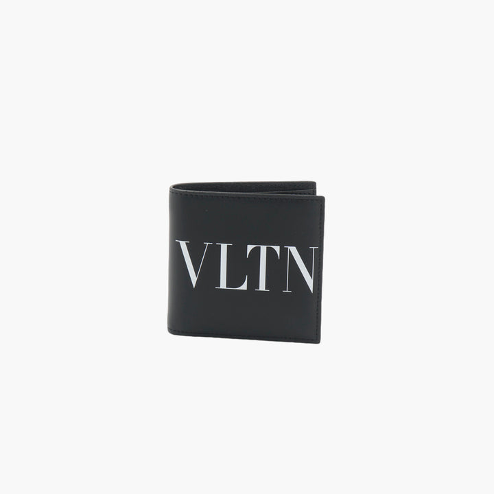 VALENTINO VLTN Wallet in Black Black Leather