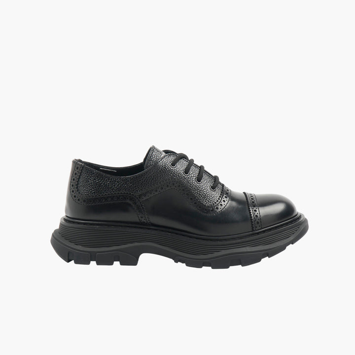 Alexander McQueen Nero Leather Shoes - Made in Italy