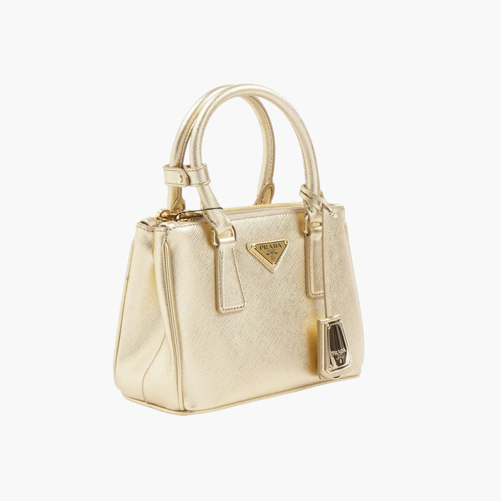 Prada Golden Handbag - Luxurious Made in Italy with Iconic Logo