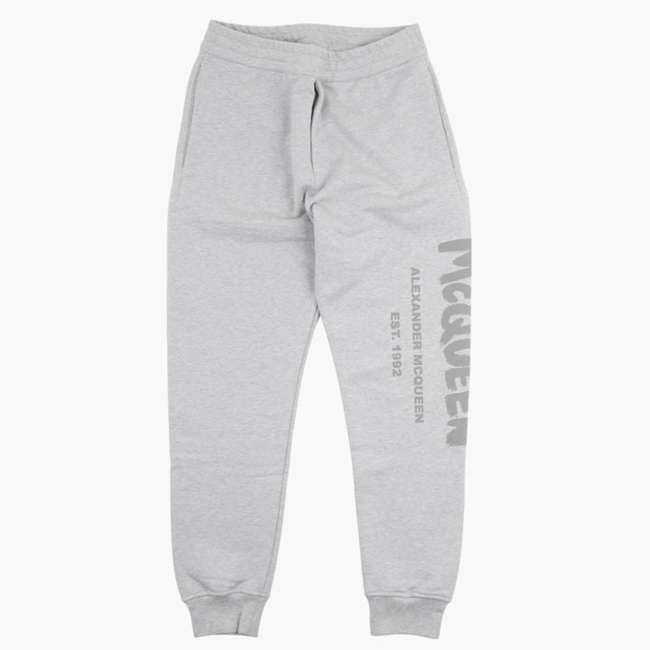 ALEXANDER MCQUEEN Men's Luxury Sweatpants in Grigio - Made in Italy