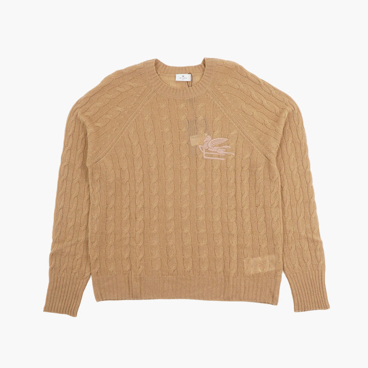 Maglione ETRO in maglia a trecce beige
