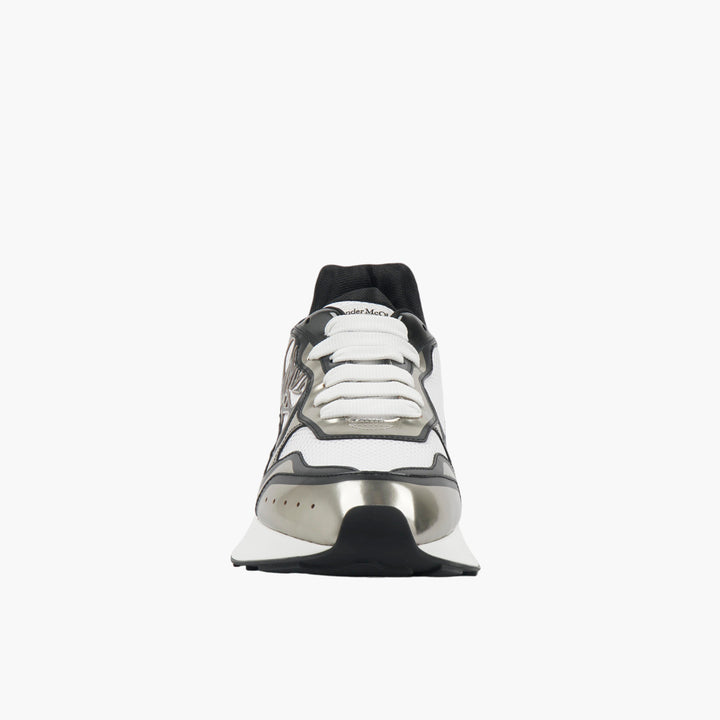 ALEXANDER MCQUEEN Silver-Multi Metallic Sneakers