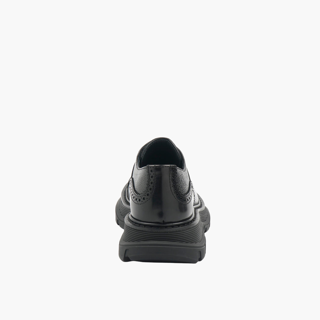 Alexander McQueen Nero Leather Shoes - Made in Italy