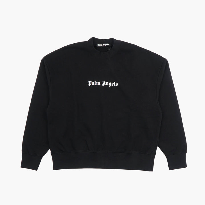 Palm Angels Black Logo Crewneck Sweatshirt