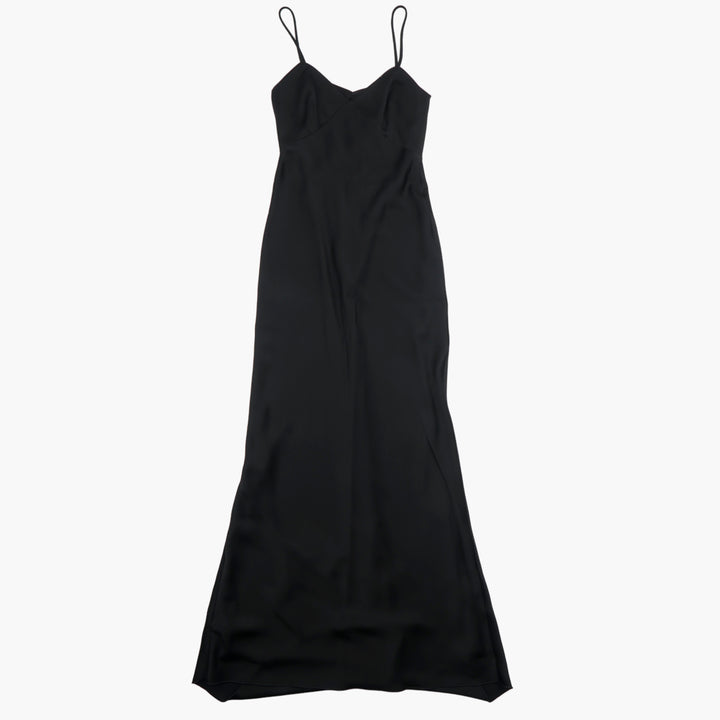 Max Mara Black Spaghetti Strap Dress