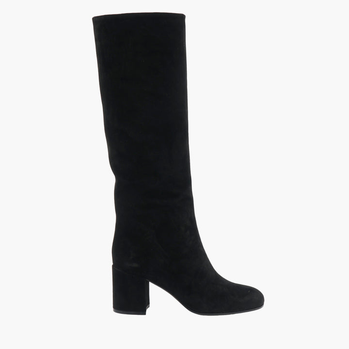GIANVITO ROSSI Black Leather Long Boots