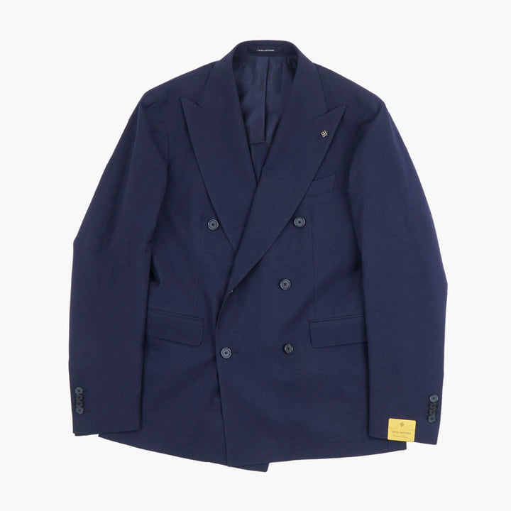 TAGLIATORE Men's Double-Breasted Navy Jacket - Made in Italy